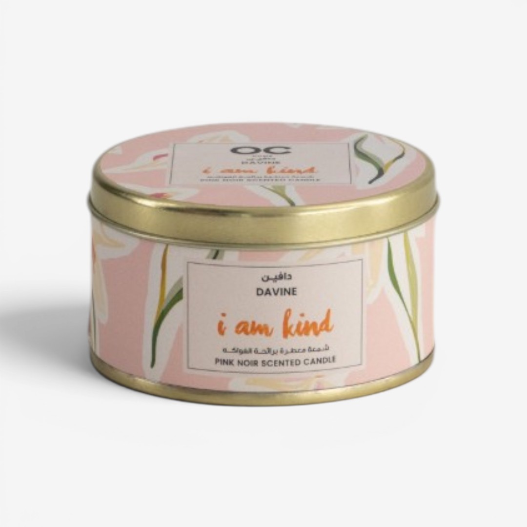 Davine Tin Candle-Pink Noir