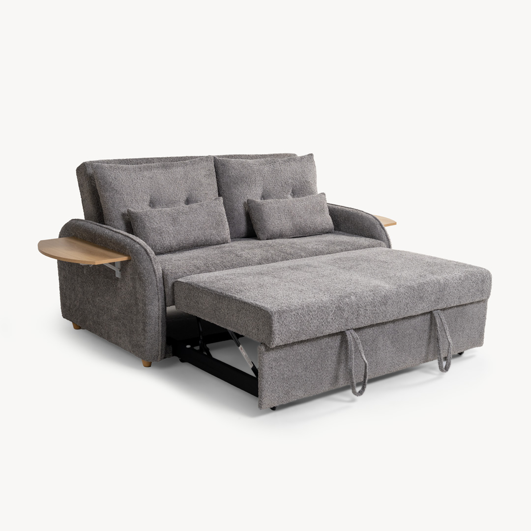 Caelan 2 Seater Sofa Bed Grey