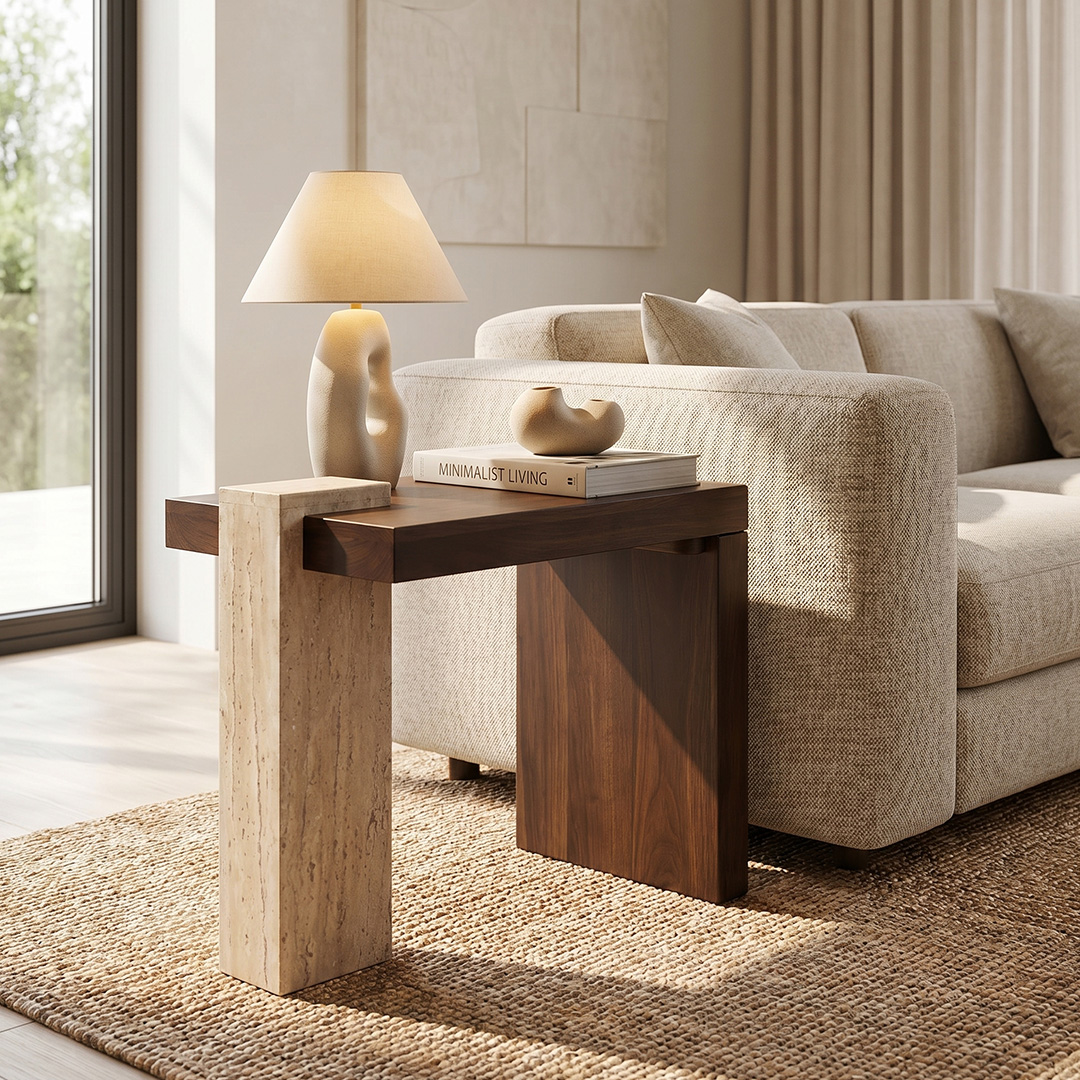 Lelies End Table Brown