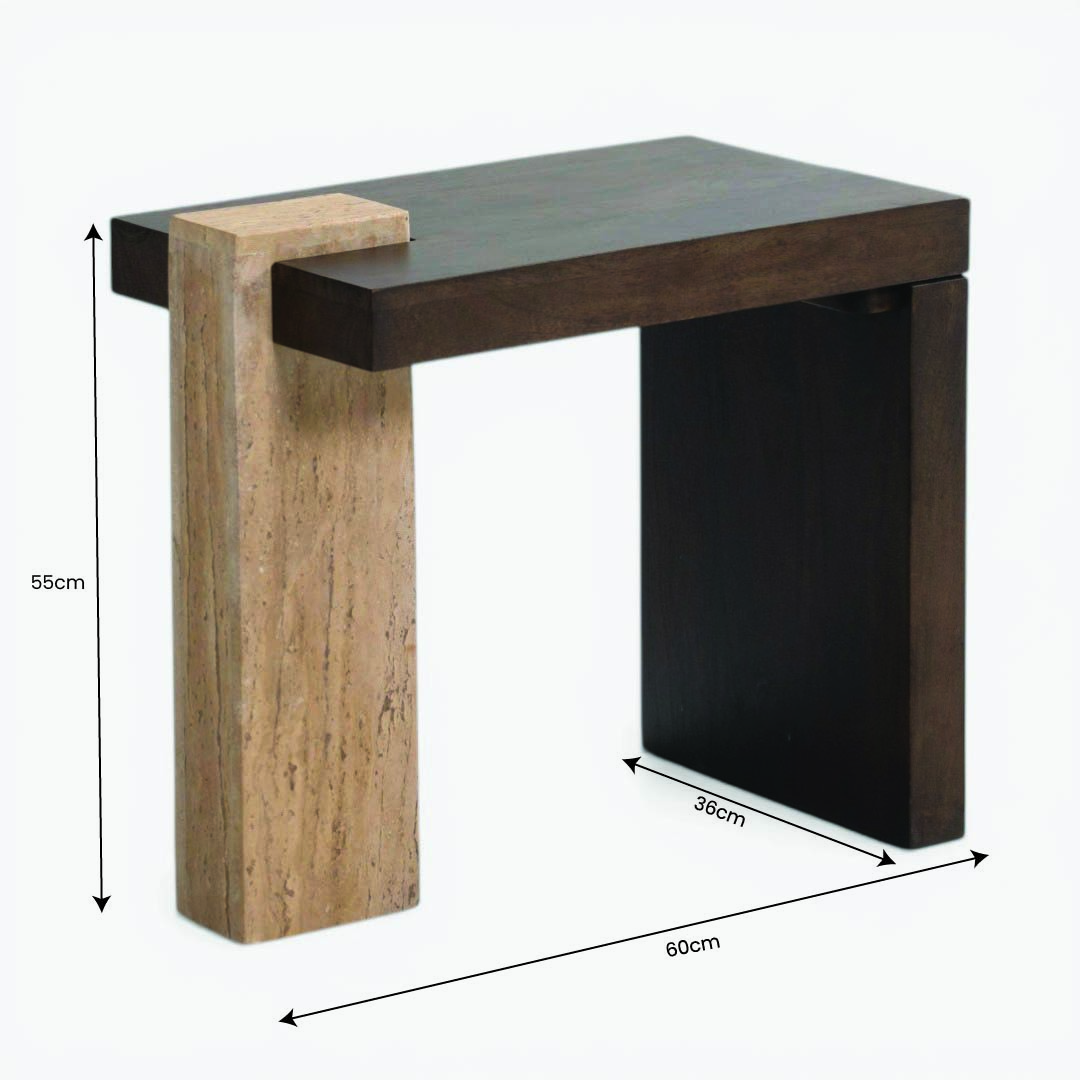 Lelies End Table Brown
