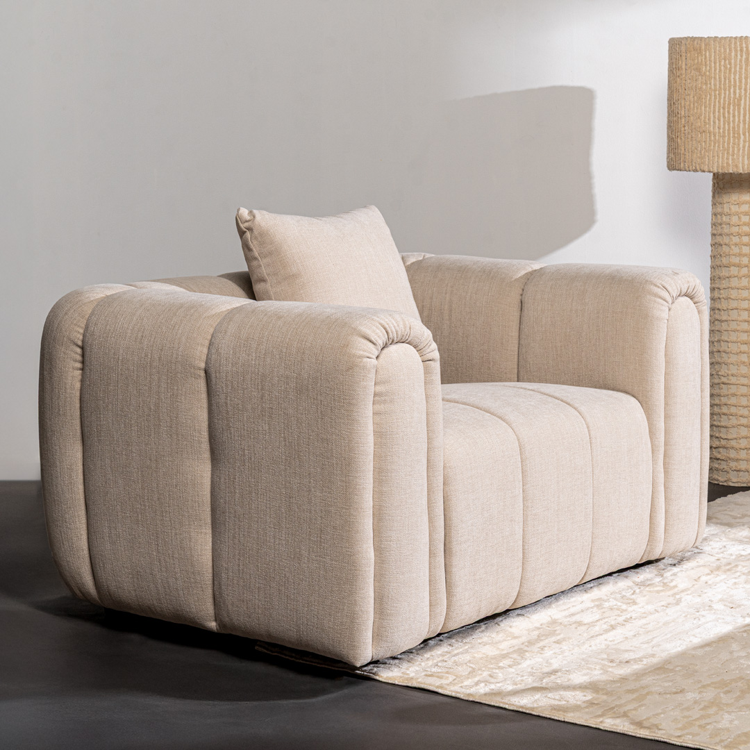 Nerla 1 Seater Sofa Beige