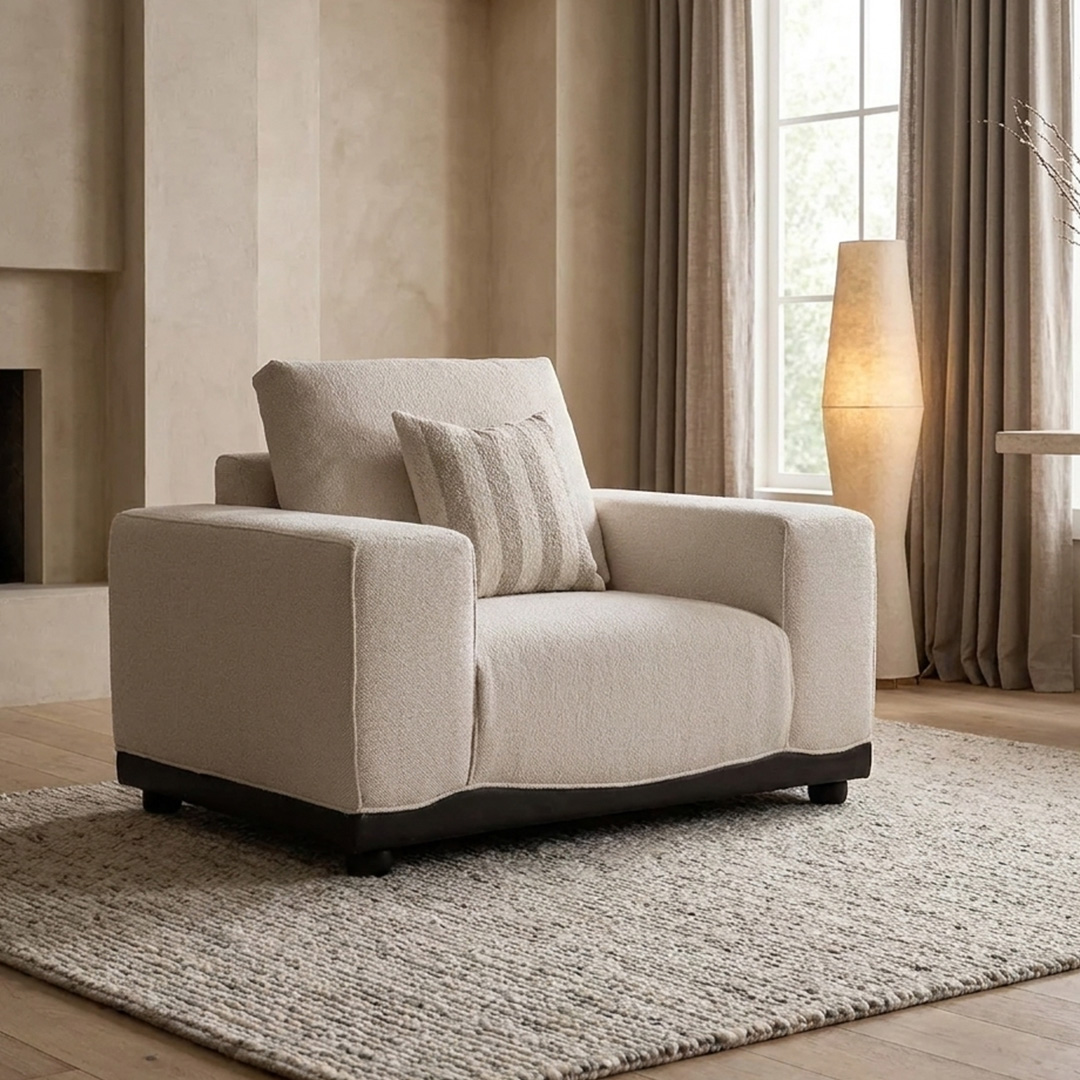 Tylar 1 Seater Sofa Ivory
