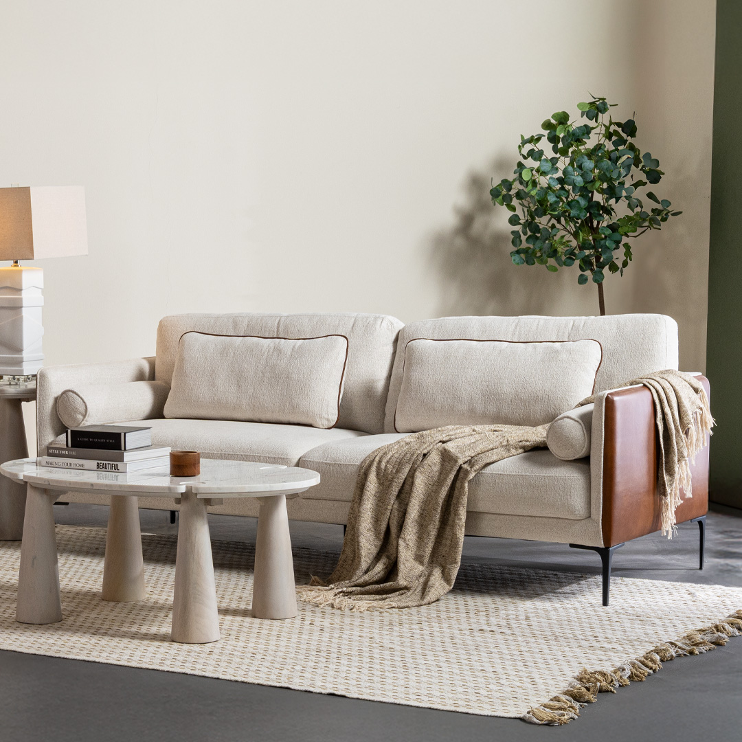Danny 4 Seater Sofa Beige