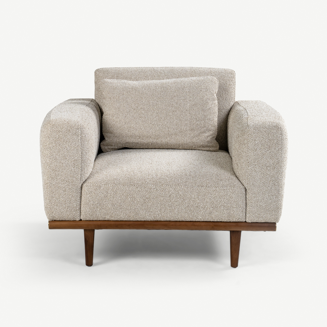 Andrea 1 Seater Sofa Ecru