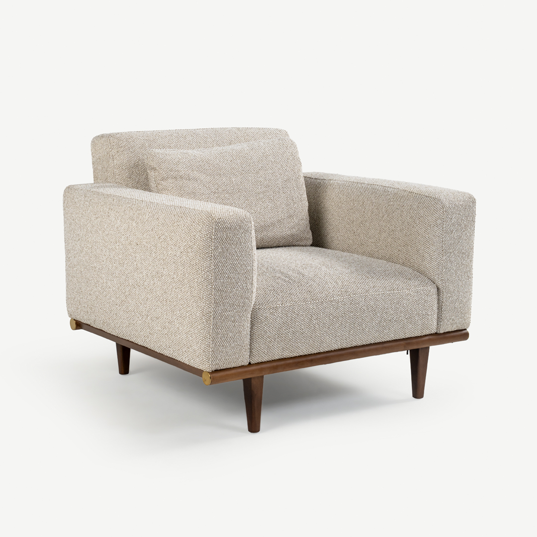 Andrea 1 Seater Sofa Ecru