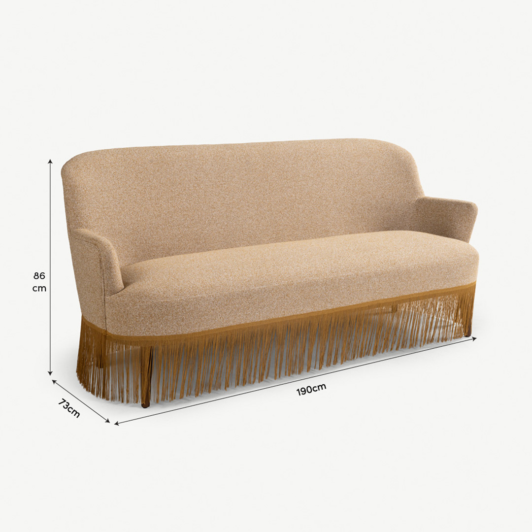 Mersol 2 Seater Sofa Mustard