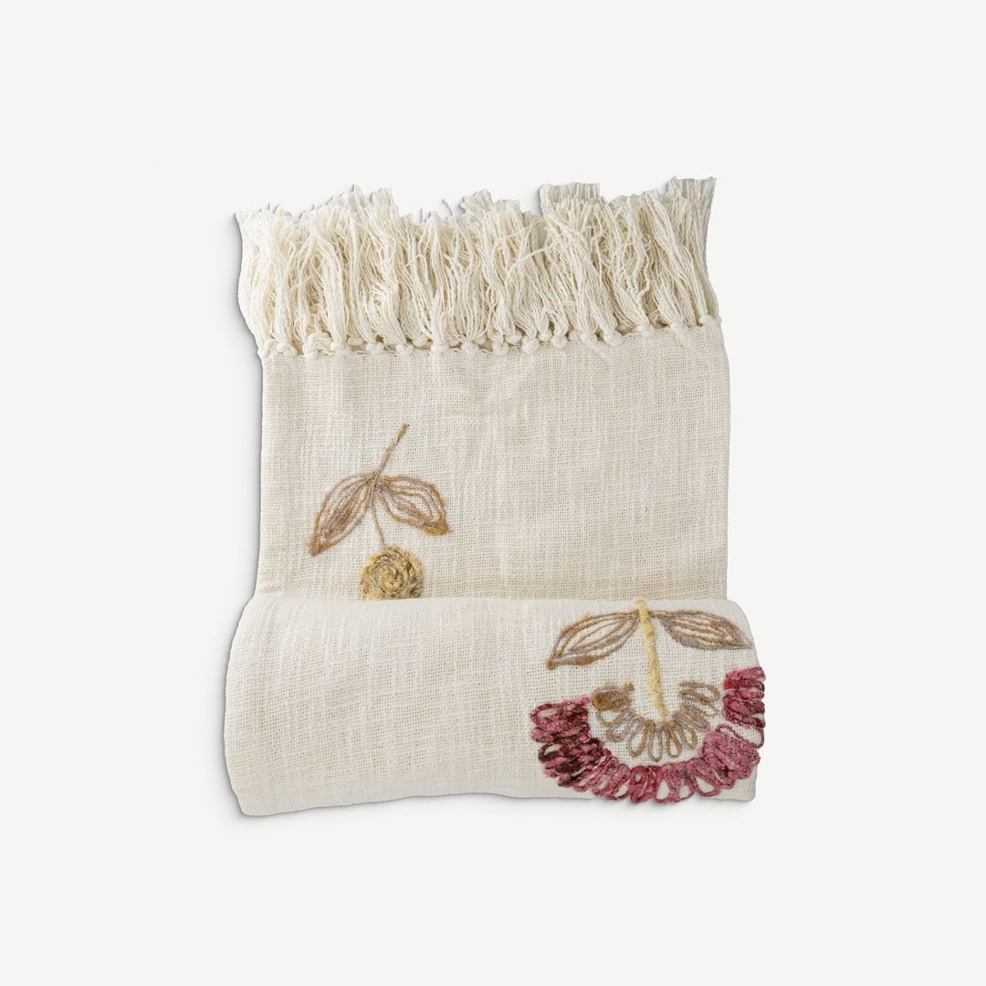 Davie Embroidered Throw - 130x170cm