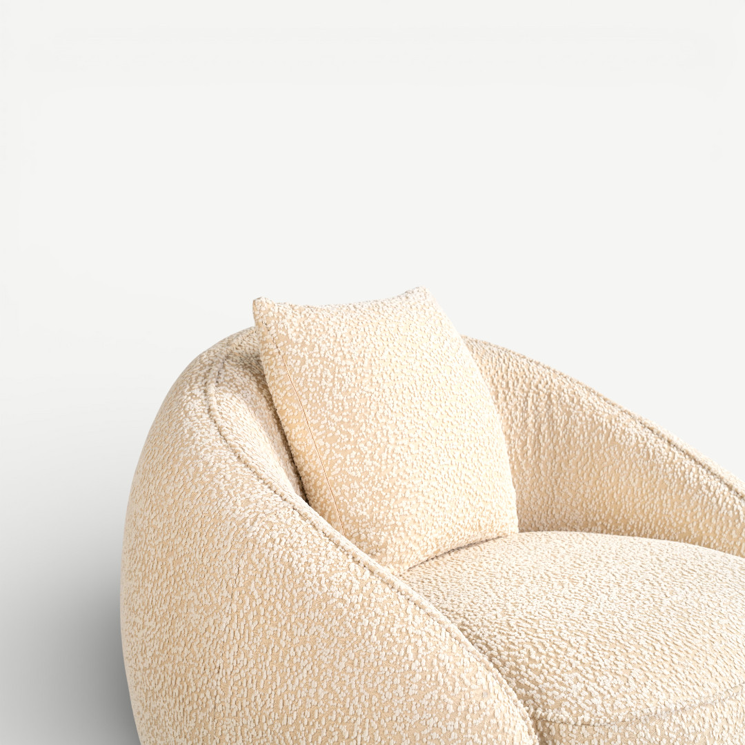 Vogue 1 Seater Sofa Cream