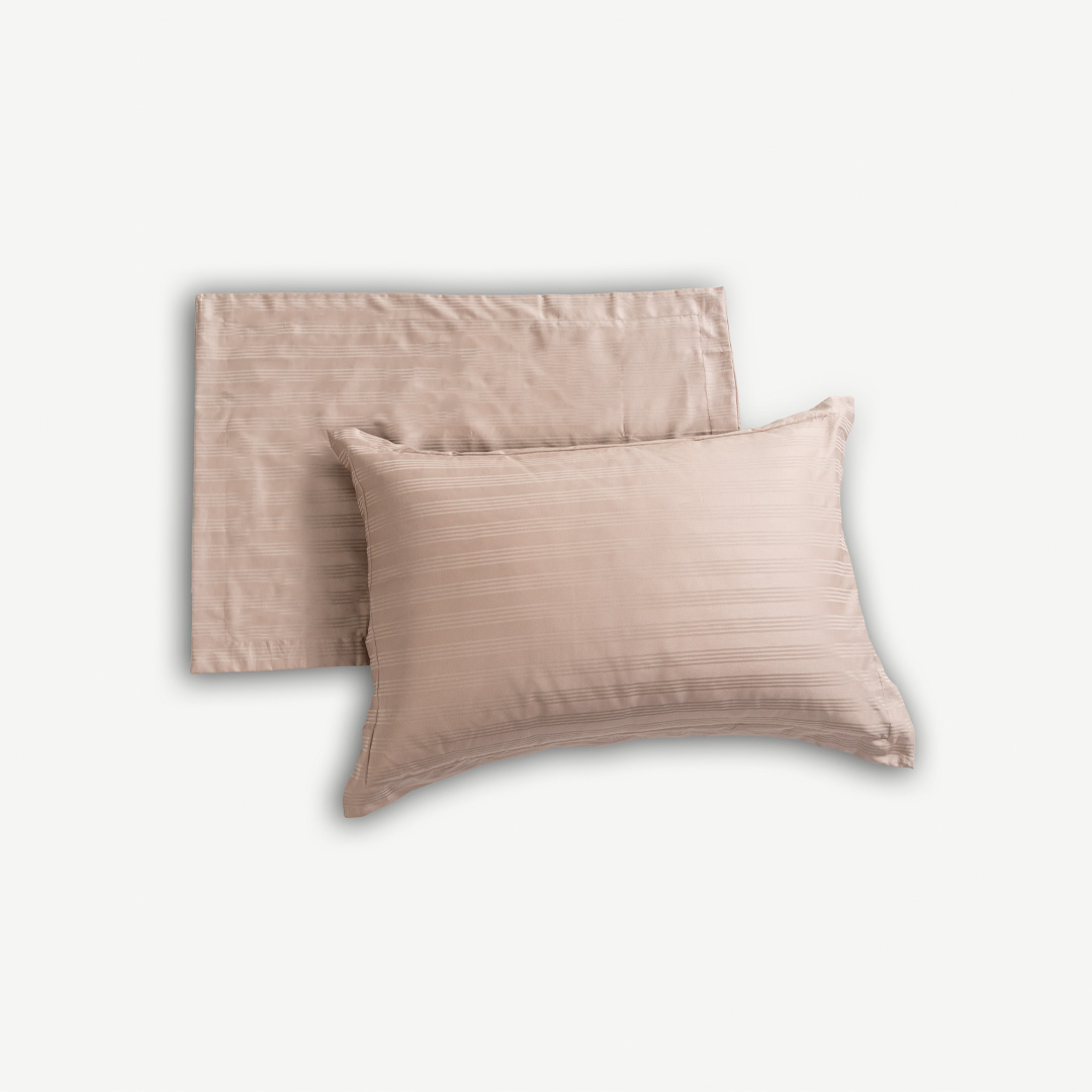 Caressa Pillow Case Set - Ecru