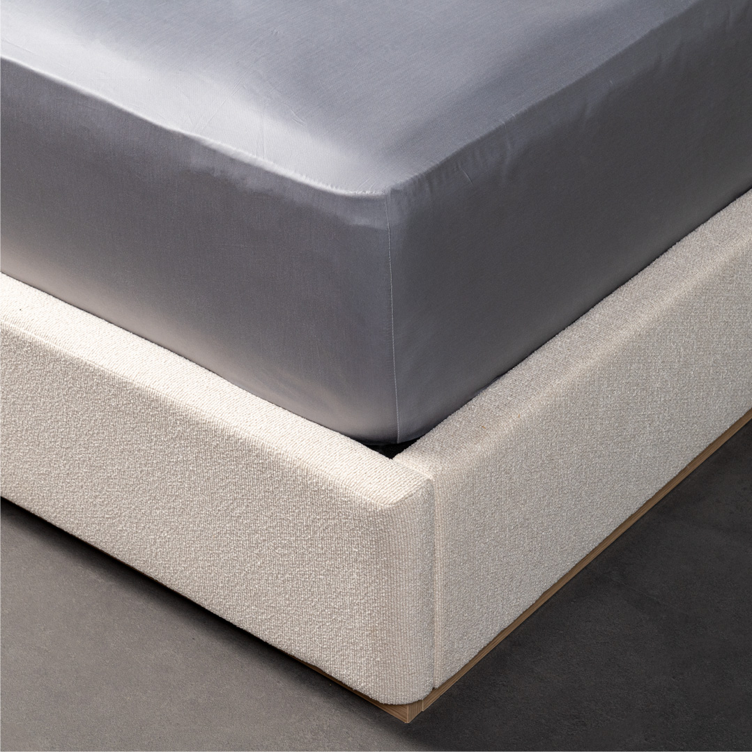 Caressa Fitted Sheet 180x200cm - Grey