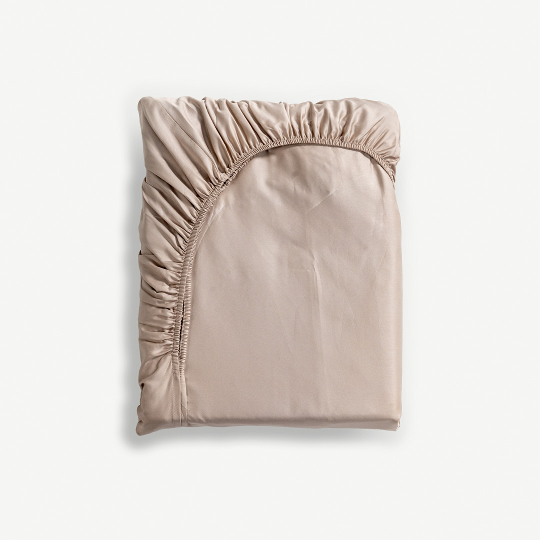 Caressa Fitted Sheet 200x200cm - Ecru
