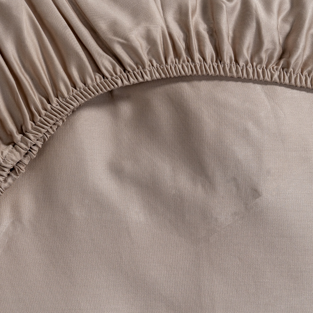 Caressa Fitted Sheet 200x200cm - Ecru