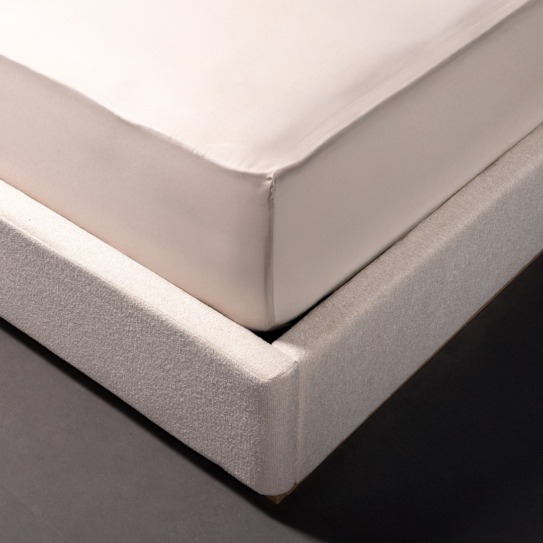 Caressa Fitted Sheet 200x200cm - Ecru