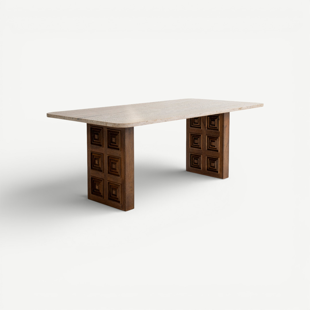 Naim 6 Seater Dining Table Natural