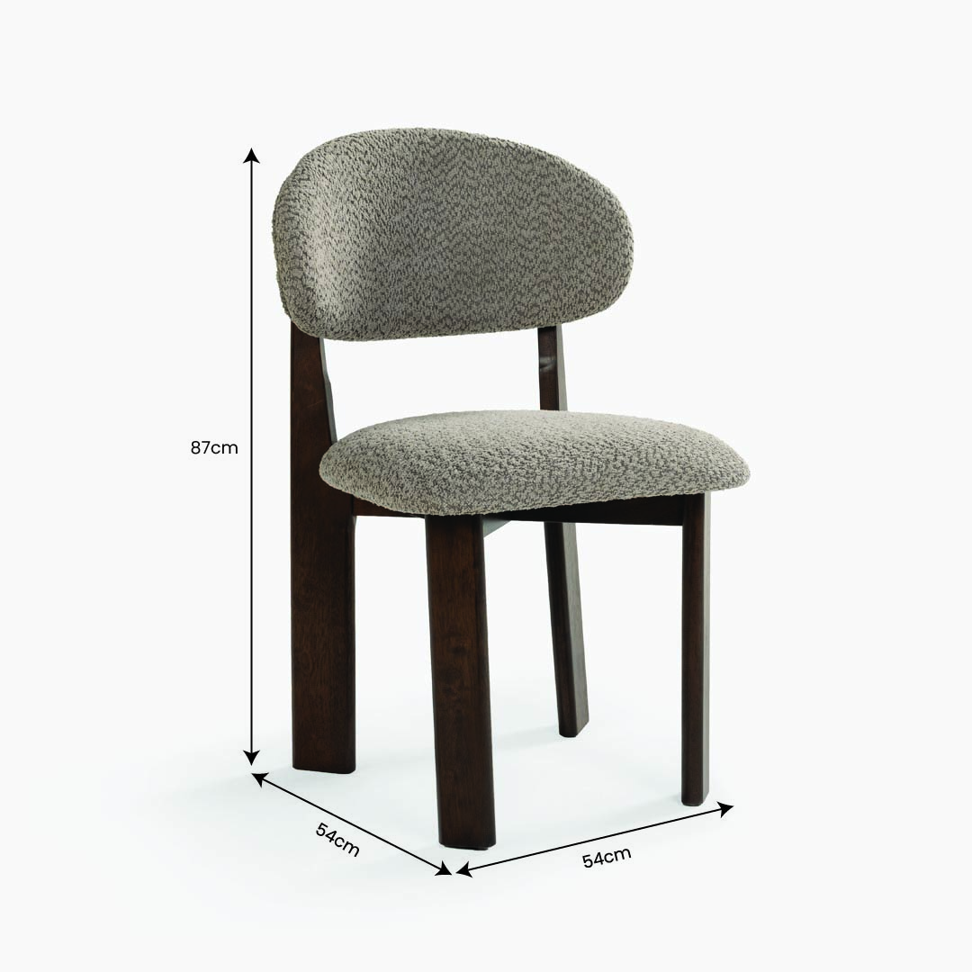 Vasto Dining Chair Walnut
