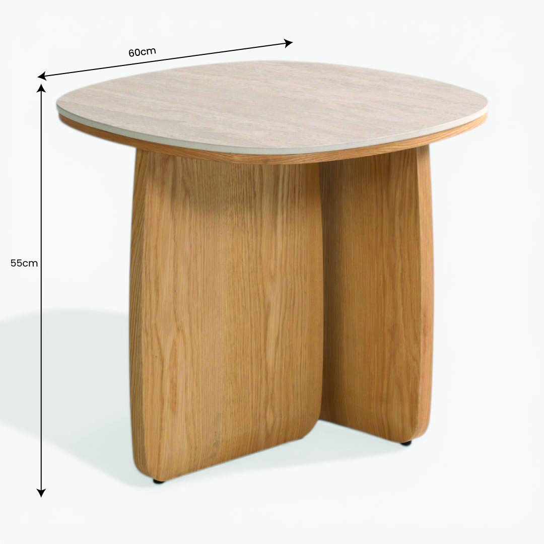 Ricco End Table Beige
