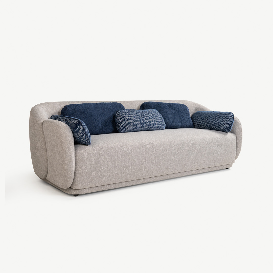 Jina 3 Seater Sofa Greige