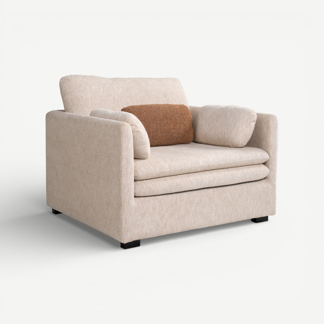 Heritage 1 Seater Sofa Beige