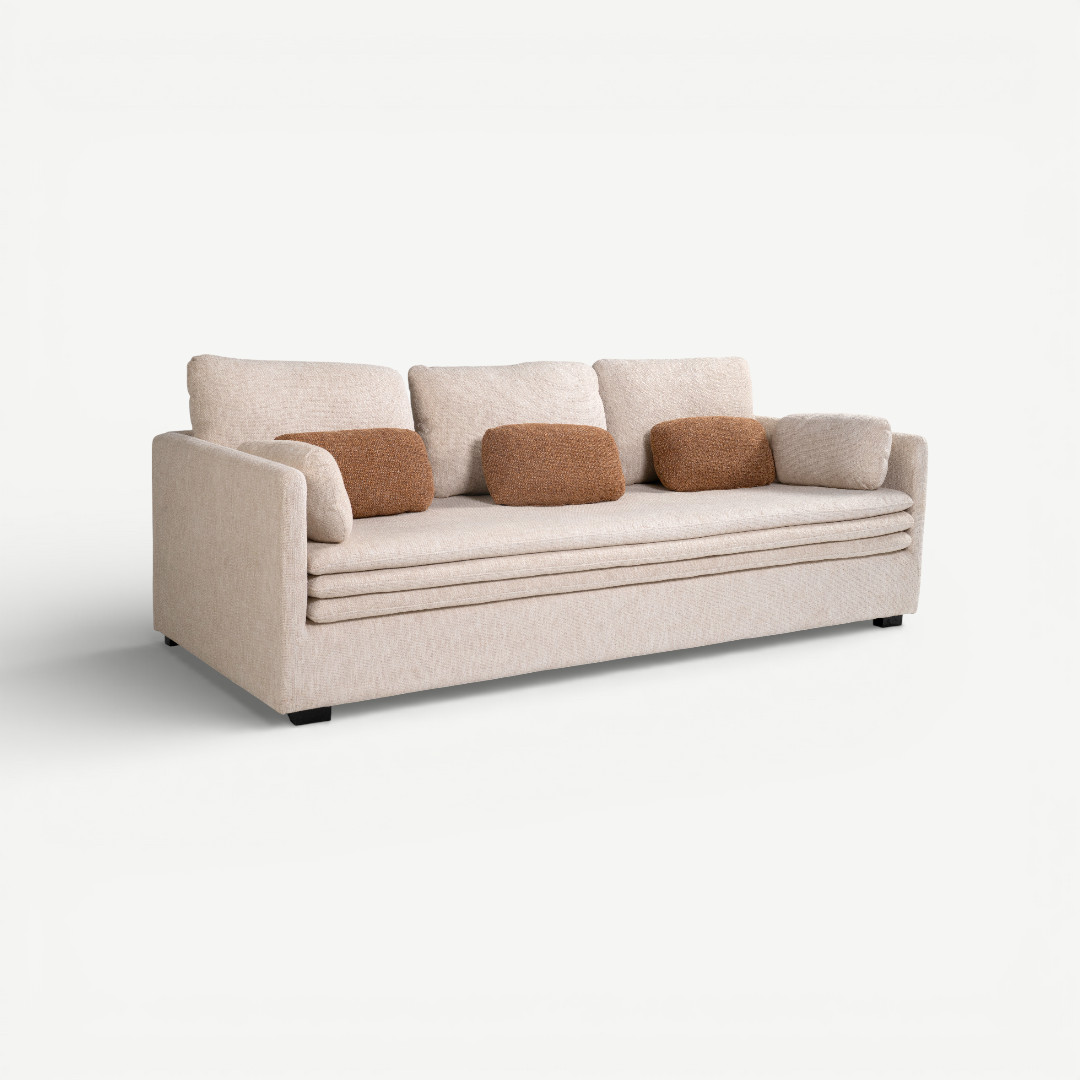 Heritage 3 Seater Sofa Beige