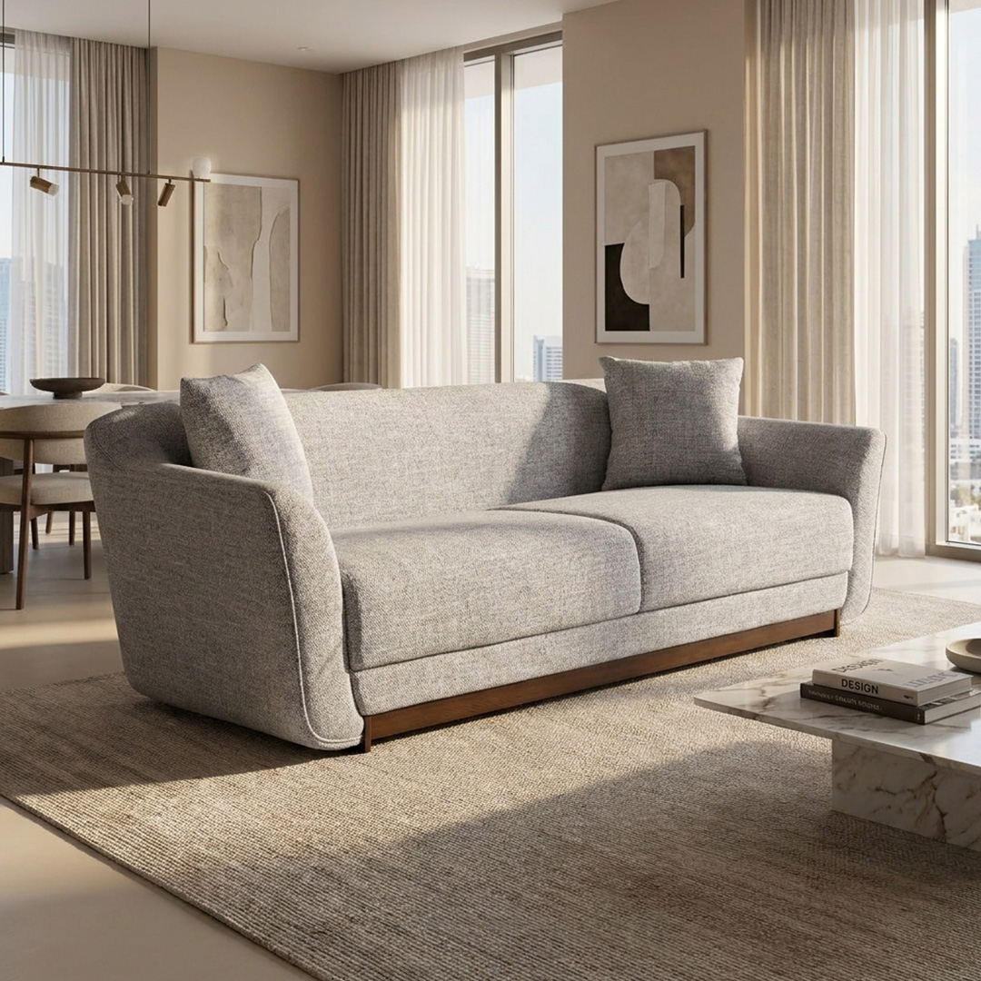 Sergio 3 Seater Sofa Beige