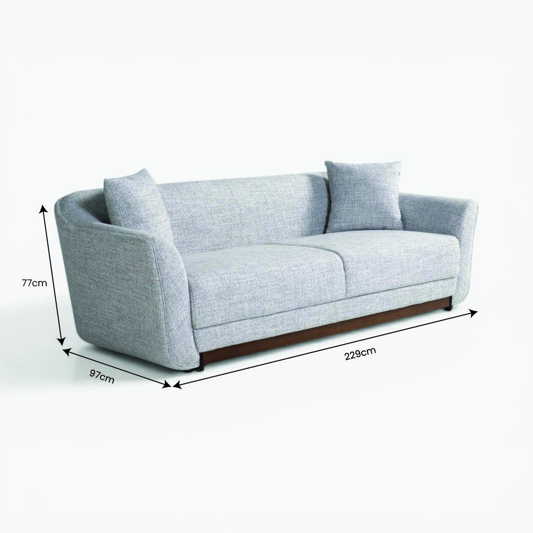Sergio 3 Seater Sofa Beige
