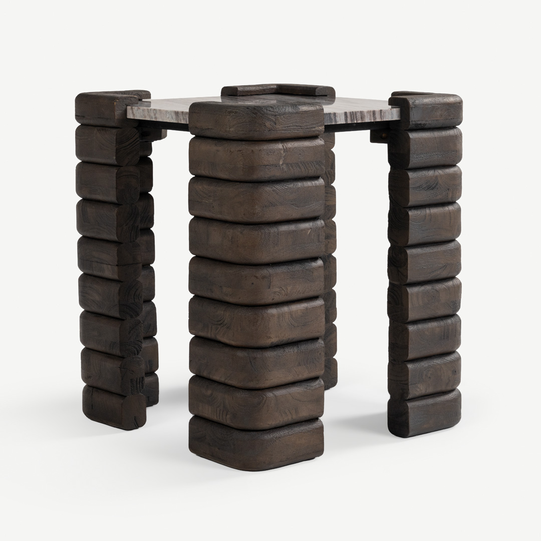 Tliji End Table Grey