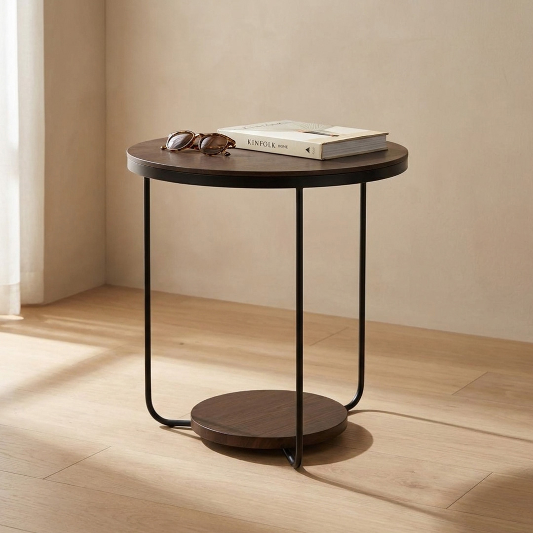 Symin End Table Walnut