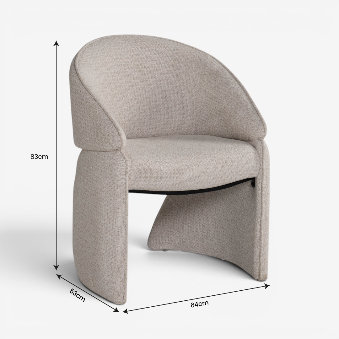 Jupiter Dining Arm Chair Greige