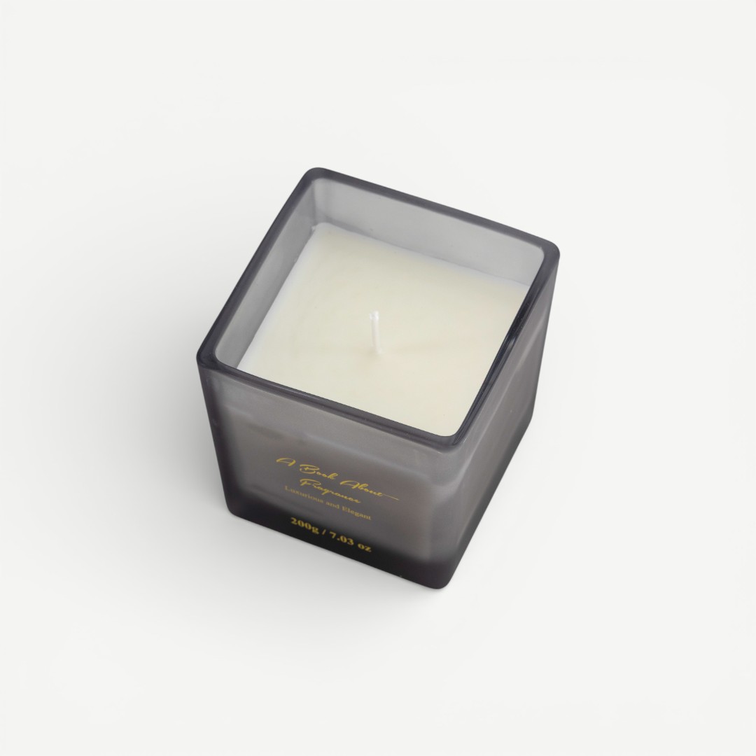 Leafy Jar Candle 200g-Champagne