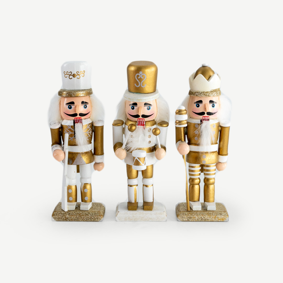 Christmas Nutcracker Gold -15cm