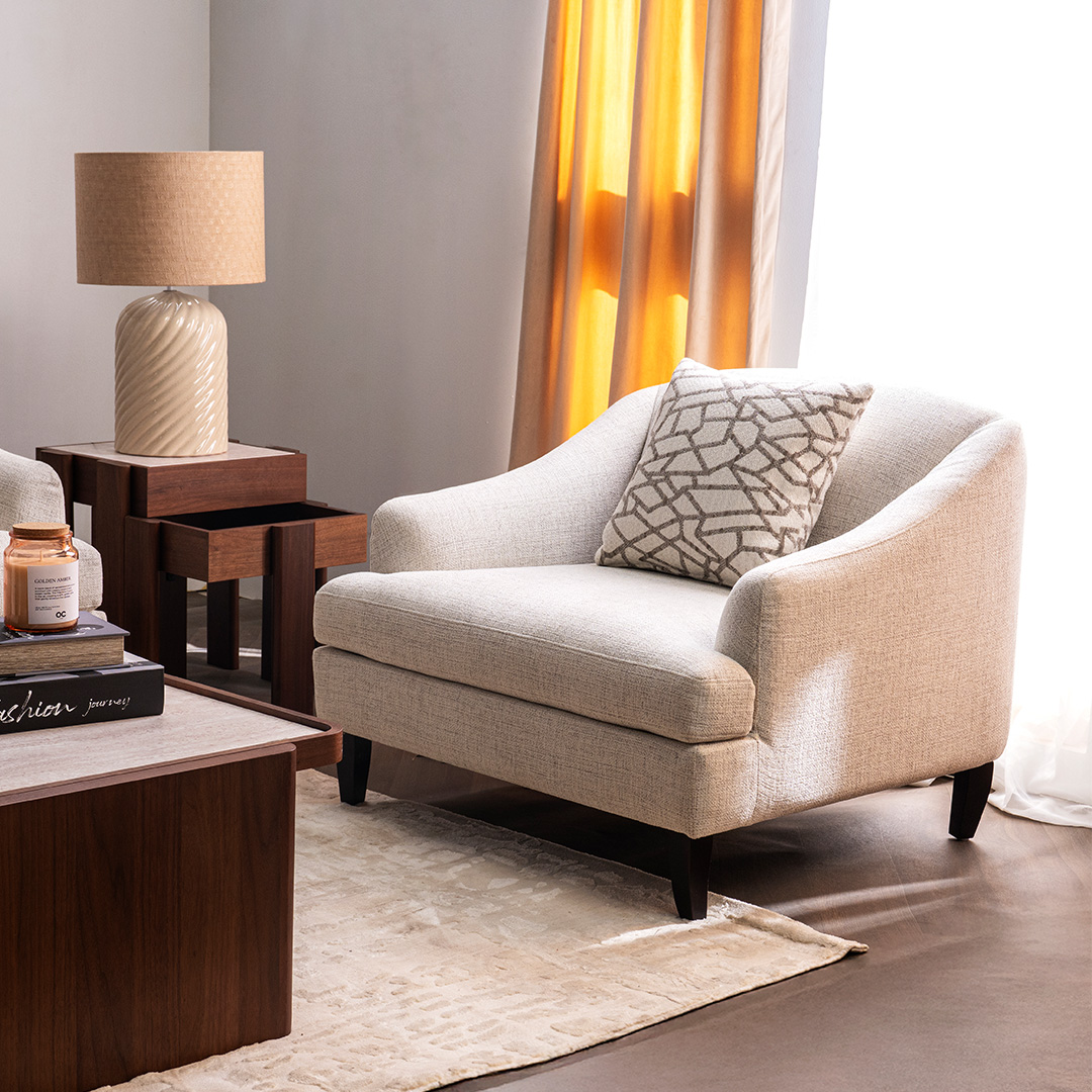 Manuel 1 Seater Sofa Grey