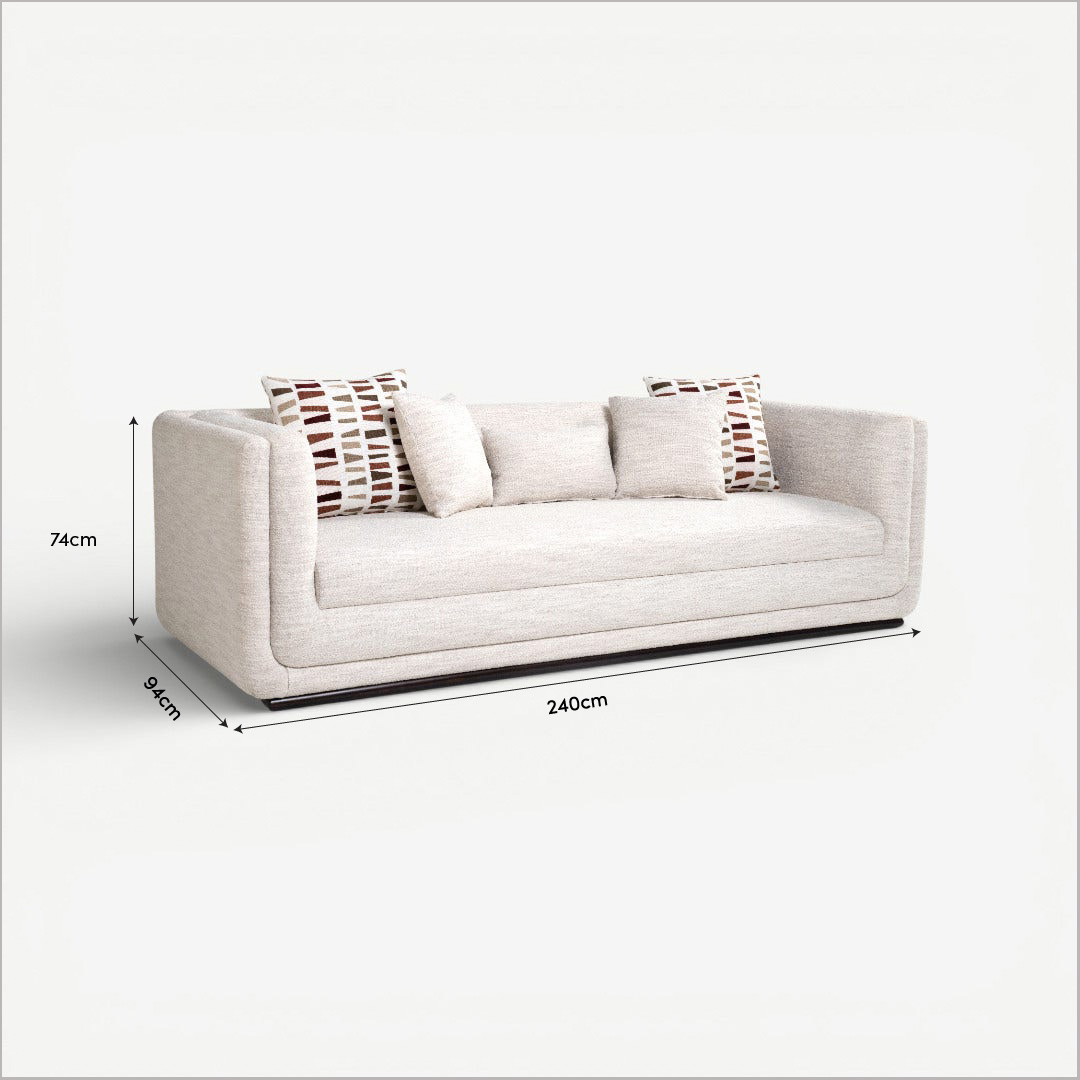 Heritage II 3 Seater Sofa Ivory