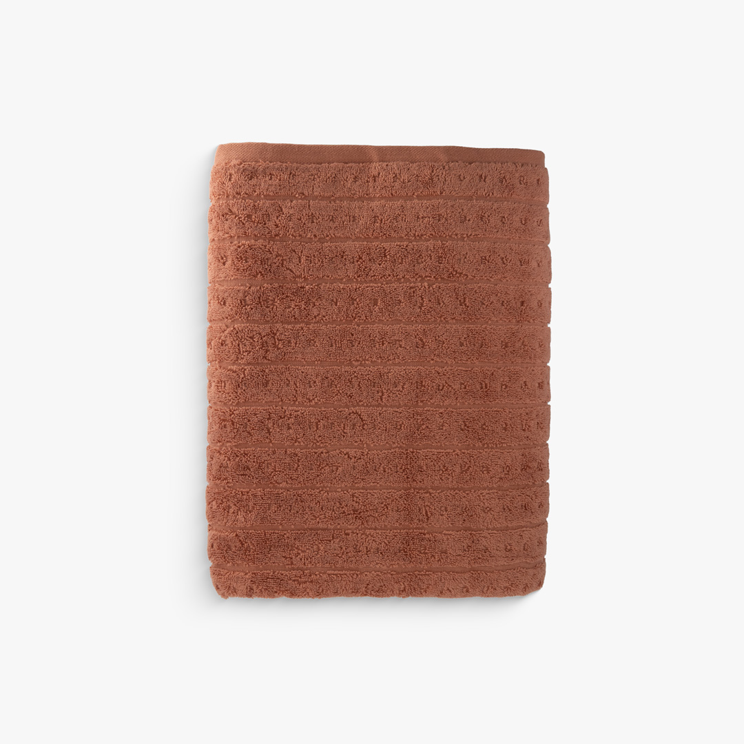 Lirona Bath Sheet Terracotta - 90x150cm