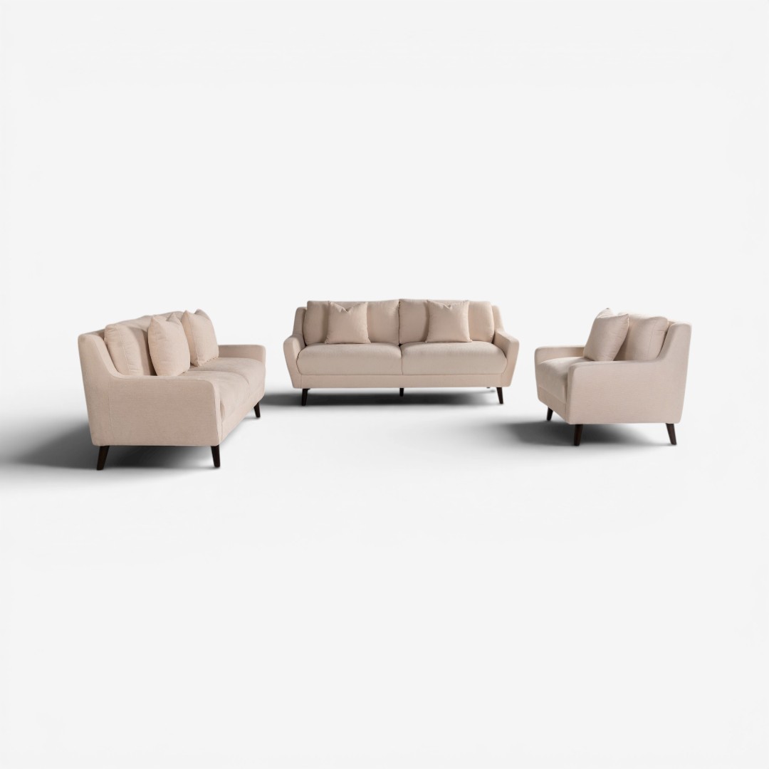 Nebo 3pc Sofa Set Ivory