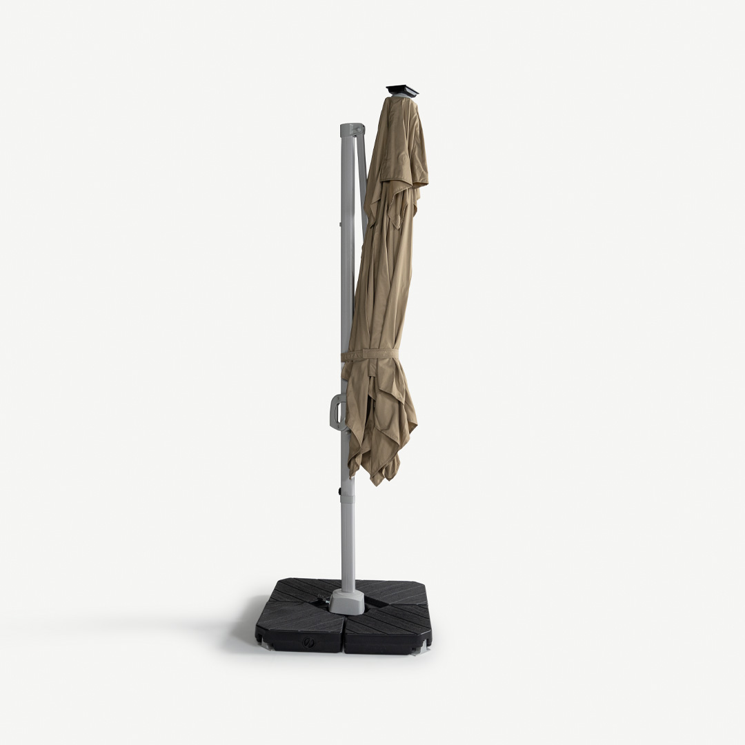 Faron Outdoor Umbrella with LED Beige