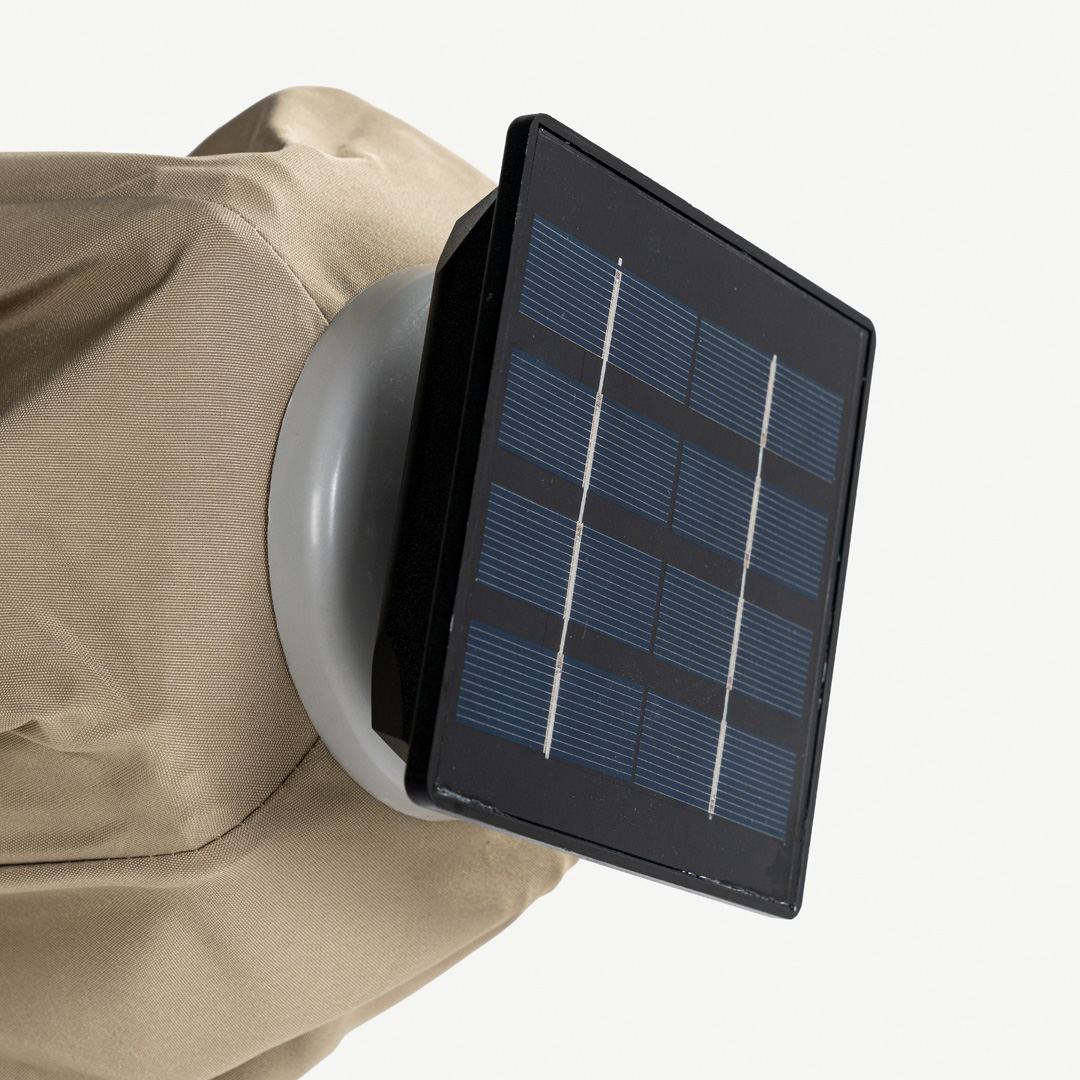 Faron Outdoor Umbrella with LED Beige